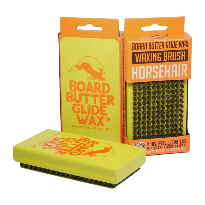 Board Butter Glide Wax - Horsehair Hand Brush